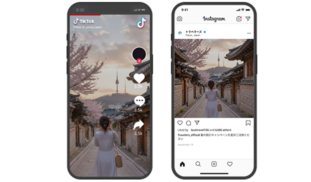 TikTok、Instagramのインフィード広告 運用事例