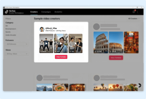 TTCMデータにもとづいたクリエイター選定